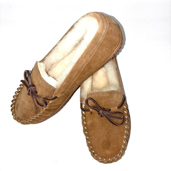Women's Brown and Tan Loafers - Picture 3 of 8